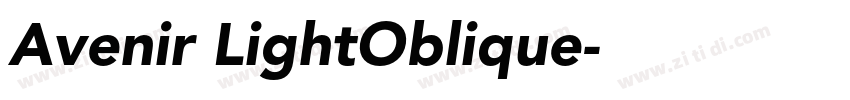 Avenir LightOblique字体转换 Avenir LightOblique字体转换